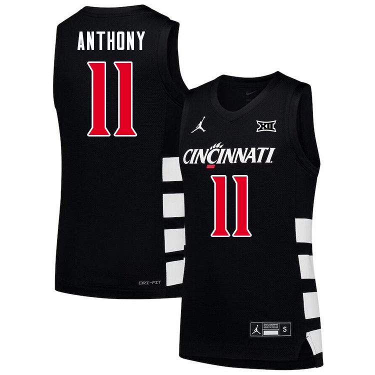 CJ Anthony Cincinnati Jersey,Cincinnati Bearcats #11 CJ Anthony Basketball Jersey Youth-Black